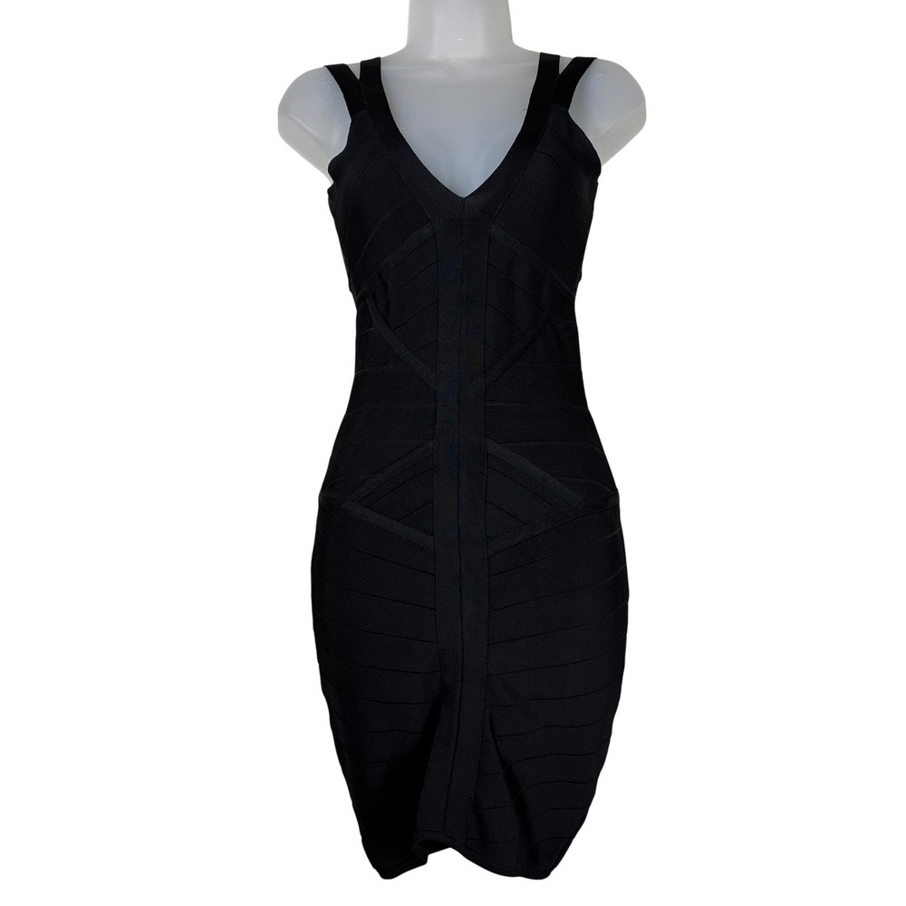 La Cité Dress XS Bodycon Black stretch tank coquette glam coastal beachy resort